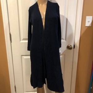 NWT Style & Co Open Front Ribbed Duster Sweater